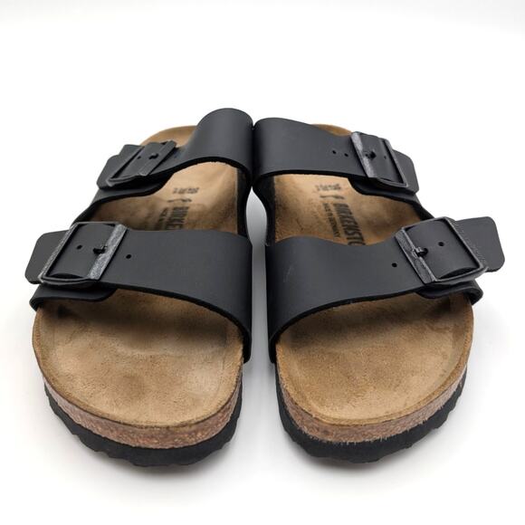 Birkenstock Arizona Birko-Flor Slide Sandals Unisex Black Size USW8/M6 EU39 - Picture 2 of 11